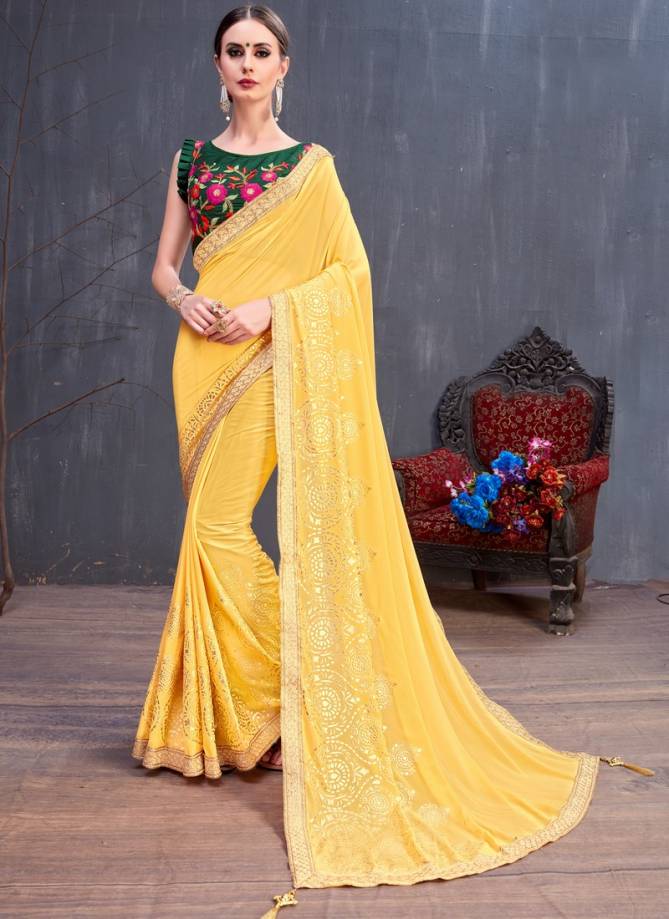 Rang Roop Vol 4 Silk and Georgette Designer Festival and Party Wear Sarees with Silk saree Collections